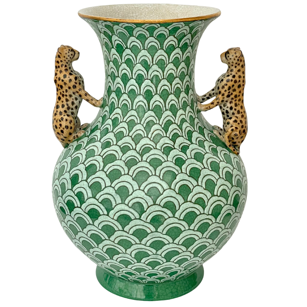 ISLA PORCELAIN VASE - LEOPARDO